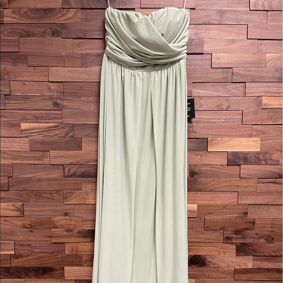 Lulus Start Your Romance Sage Green Strapless Convertible Maxi Dress - Picture 8 of 9